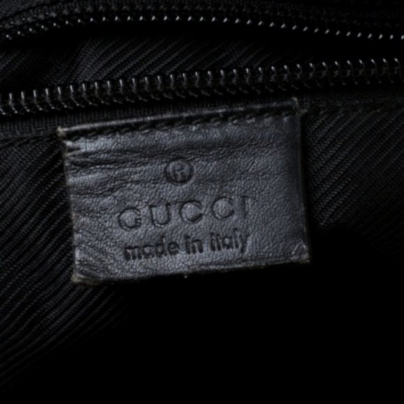 Gucci Monogram Gg Nylon Pocket Shopper Bla… - Picture 9 of 12